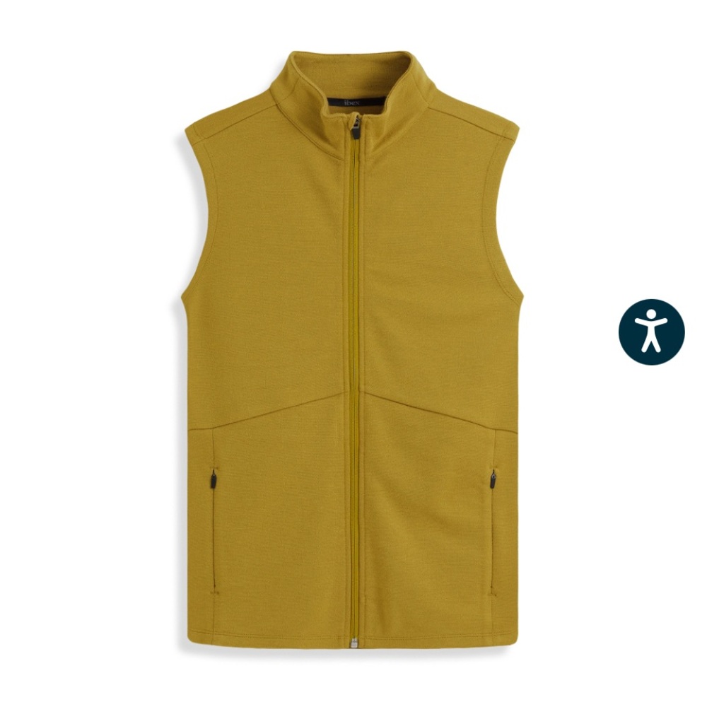 Ibex Mustard Shak Vest Small Tobacco